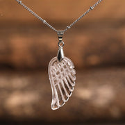 Angel's Crystal Wings Necklace - In Balance Spirit