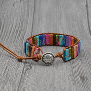 Chakra Leather Wrap Bracelet - In Balance Spirit